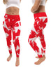 Rutgers State University Scarlet Knights Vive La Fete Paint Brush Logo on Waist Women Red Yoga Leggings Vive La Fête - Online Apparel Store