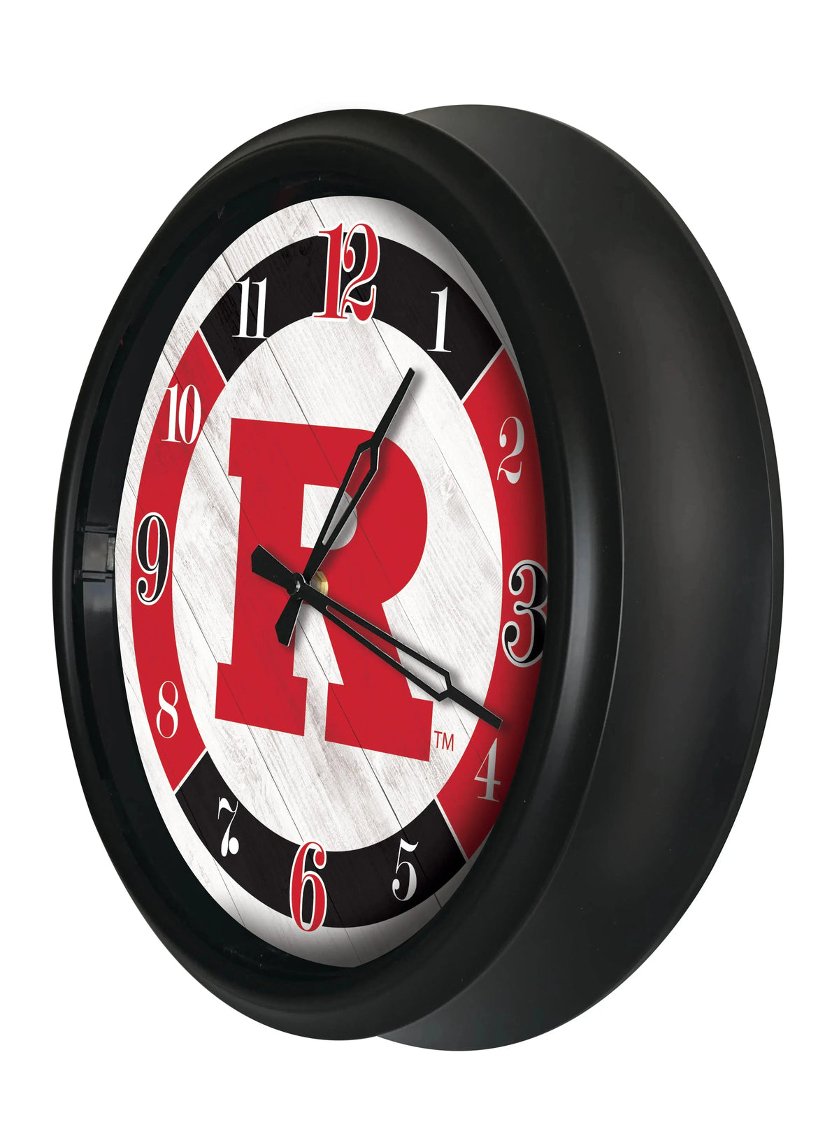 Rutgers Scarlet Knights Logo LED Clock | LED Outdoor Clock Holland Game Room