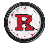 Rutgers Scarlet Knights Logo LED Clock | LED Outdoor Clock  Clocks & Thermometers