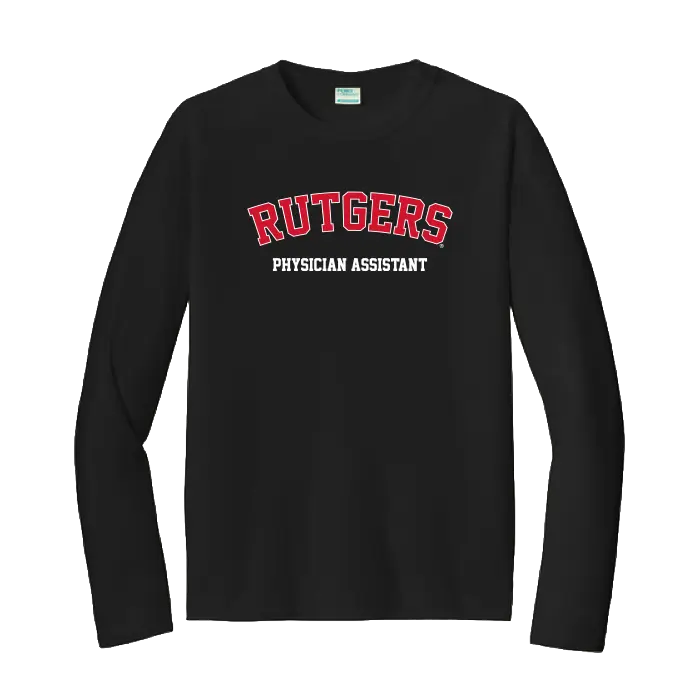 RUPASS Port & Co Long Sleeve Performance Tee Rutgers Physician Assistant