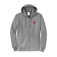 Marching Band Port & Co Core Fleece Full-Zip Hooded Sweatshirt Rutgers Marching Band