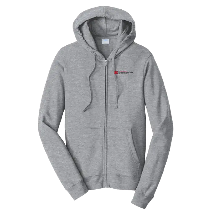 Newark Health Port & Co Fan Favorite Fleece Full-Zip Hooded Sweatshirt Rutgers Newark Health