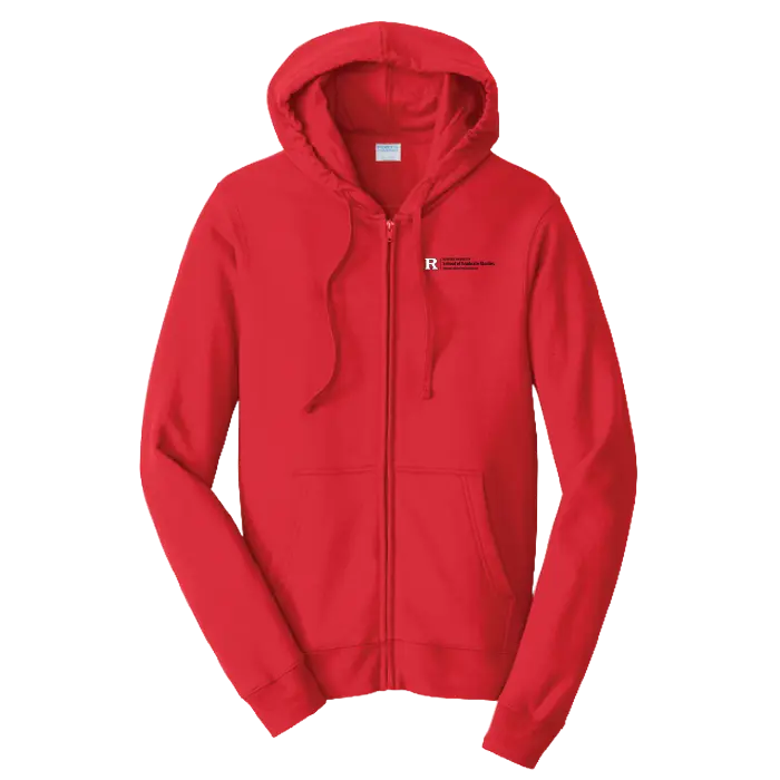 Newark Health Port & Co Fan Favorite Fleece Full-Zip Hooded Sweatshirt Rutgers Newark Health