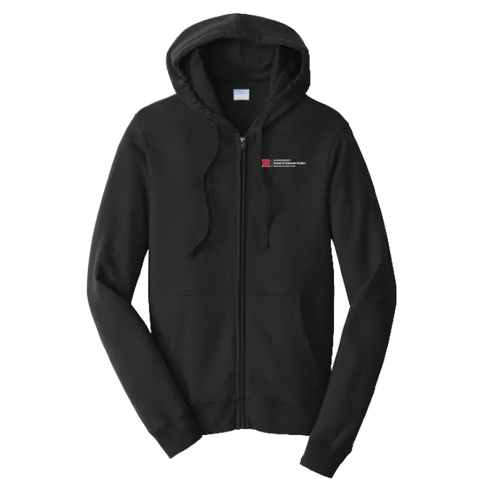 Newark Health Port & Co Fan Favorite Fleece Full-Zip Hooded Sweatshirt Rutgers Newark Health
