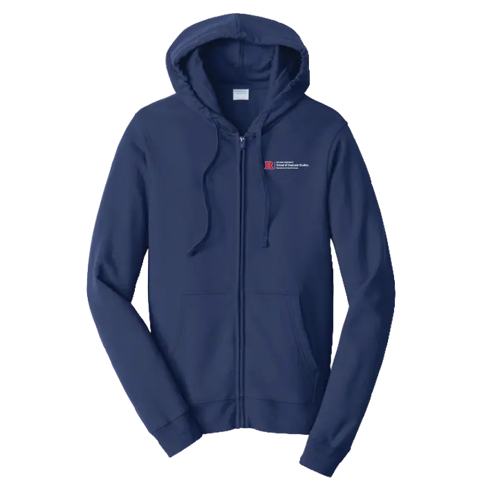 Newark Health Port & Co Fan Favorite Fleece Full-Zip Hooded Sweatshirt Rutgers Newark Health
