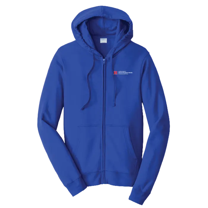Newark Health Port & Co Fan Favorite Fleece Full-Zip Hooded Sweatshirt Rutgers Newark Health