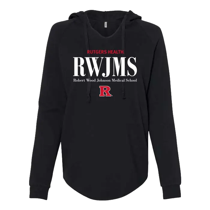 RWJMS Lightweight Loopback Terry Hooded Sweatshirt Robert Wood Johnson Medical School