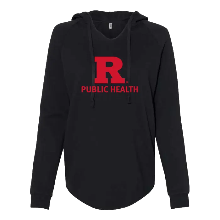 Public Health Women’s Lightweight California Wave Wash Hooded Sweatshirt Rutgers Public Health