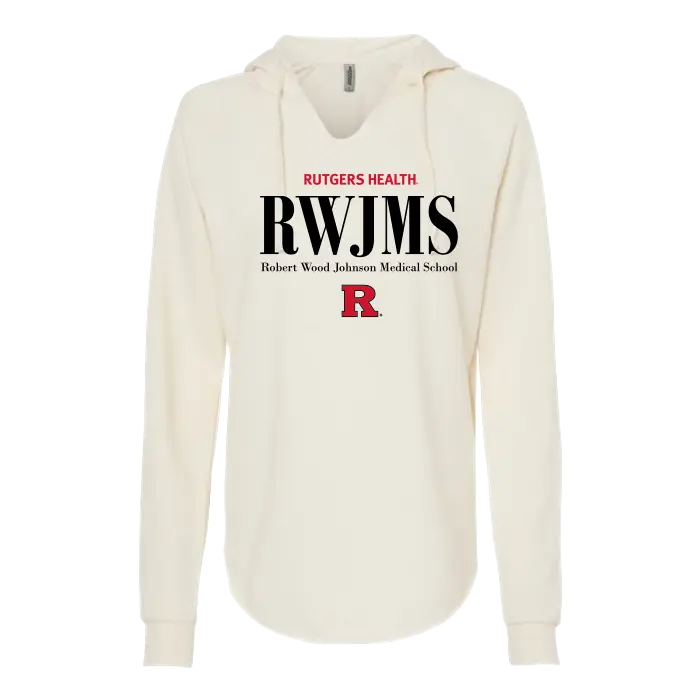 RWJMS Lightweight Loopback Terry Hooded Sweatshirt Robert Wood Johnson Medical School