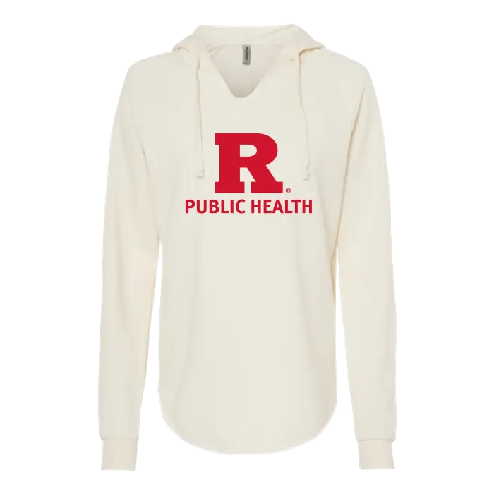 Public Health Women’s Lightweight California Wave Wash Hooded Sweatshirt Rutgers Public Health