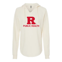 Public Health Women’s Lightweight California Wave Wash Hooded Sweatshirt Rutgers Public Health