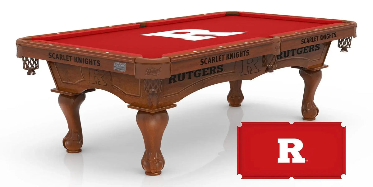 Rutgers Logo Billiard Cloth Holland Game Room