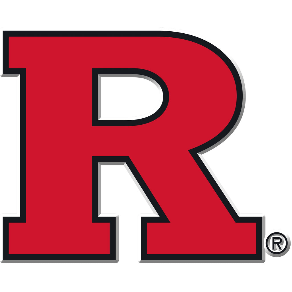 Rutgers Scarlet Knights  - R Logo Single Layer Dimensional