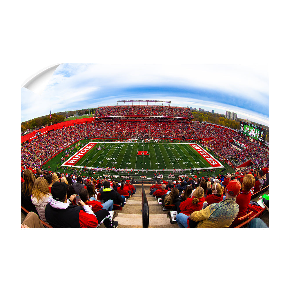Rutgers Scarlet Knights - Bird's Eye View of SHI Stadium