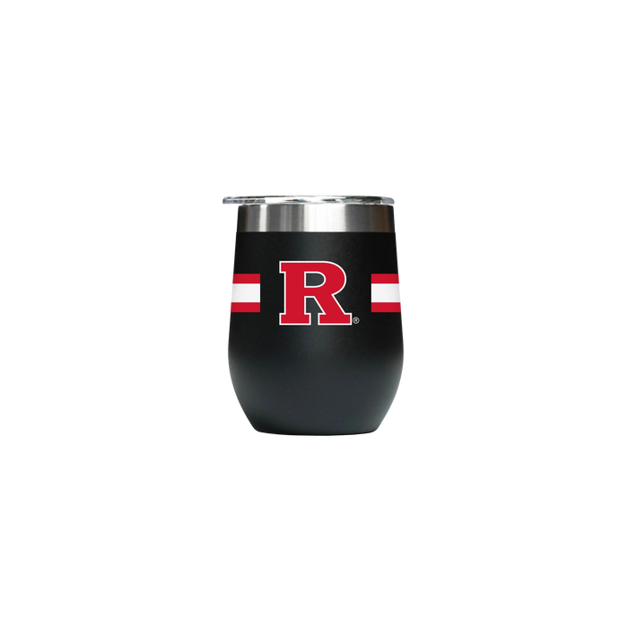 Rutgers 12oz Stemless Black Tumbler GameTime Sidekicks