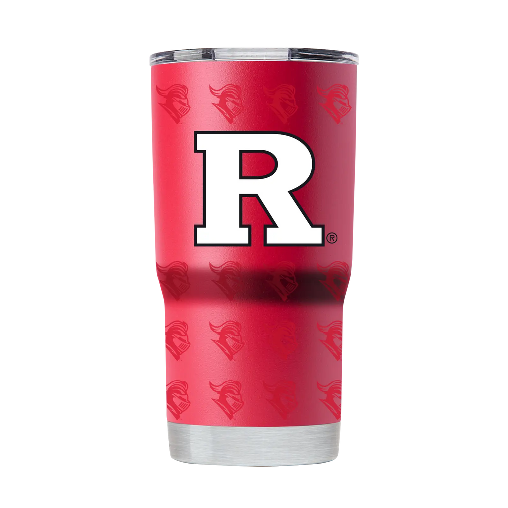 Rutgers 20oz Tumbler Scarlet Logo Wrap GameTime Sidekicks