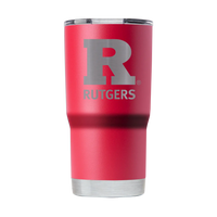 Rutgers 20oz Laser Etched Tumbler Scarlet GameTime Sidekicks