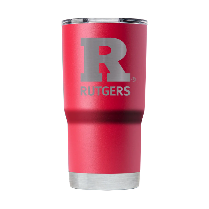 Rutgers 20oz Laser Etched Tumbler Scarlet GameTime Sidekicks