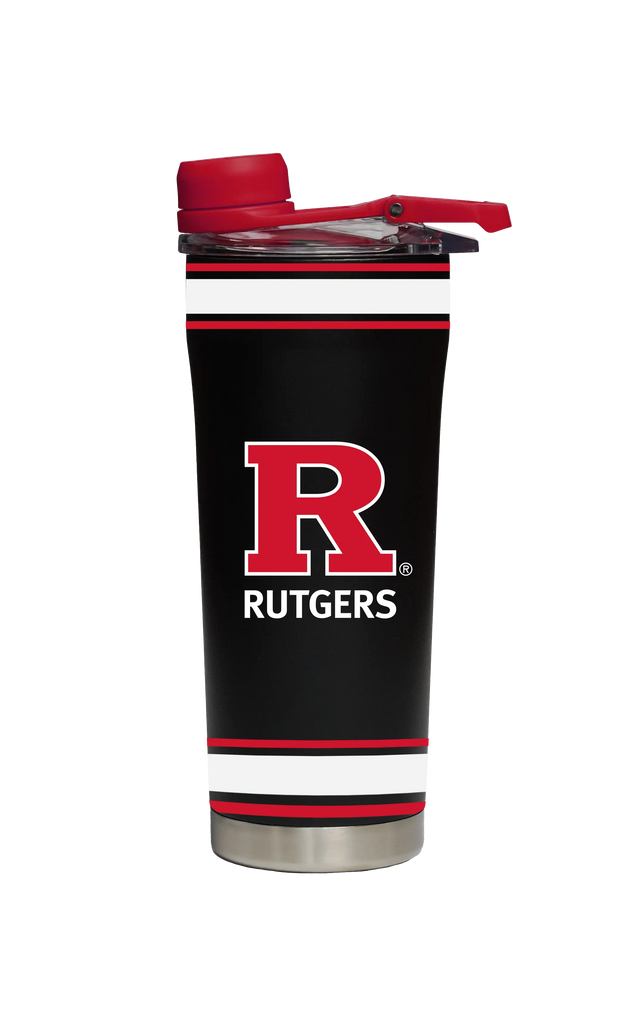 Rutgers Stainless Steel Shaker Bottle Black GameTime Sidekicks