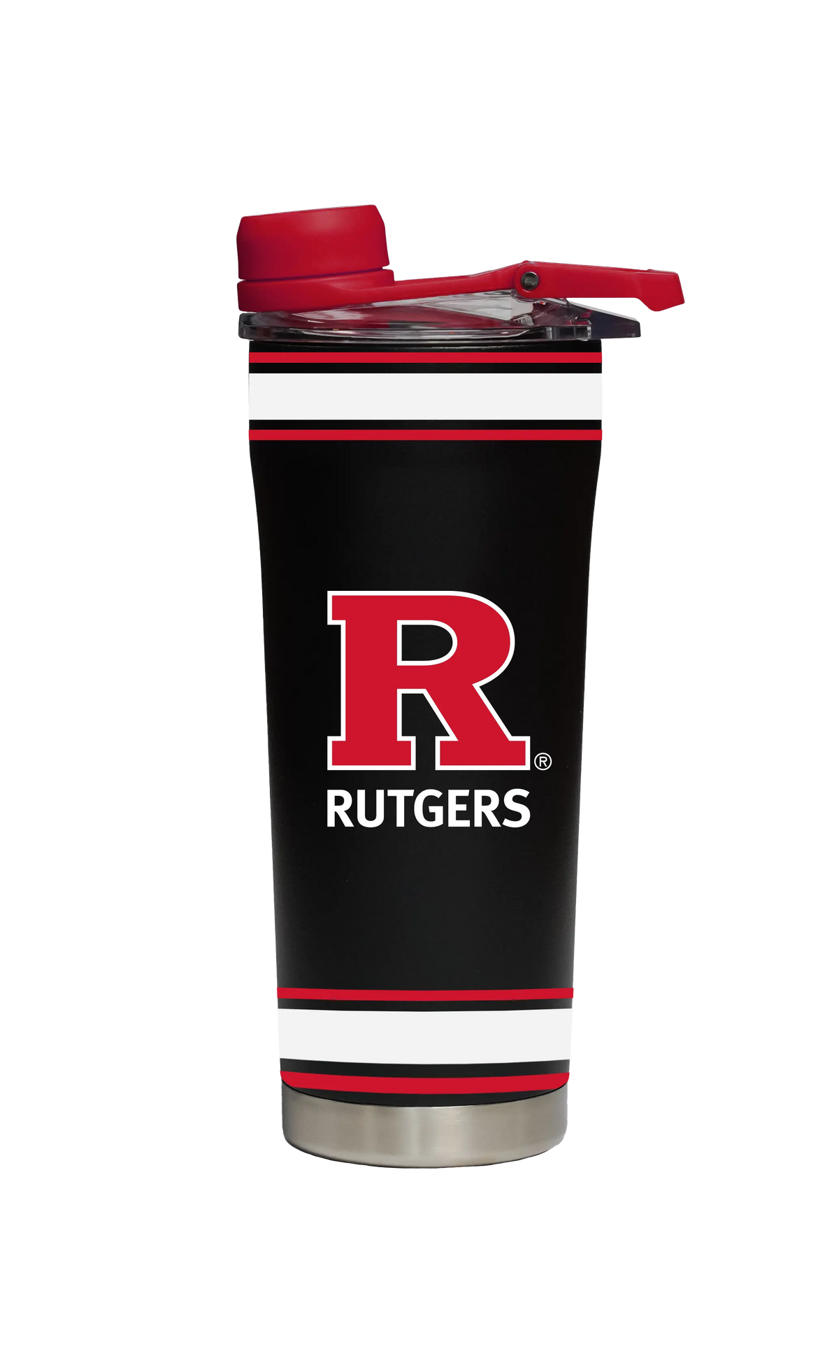 Rutgers Stainless Steel Shaker Bottle Black GameTime Sidekicks
