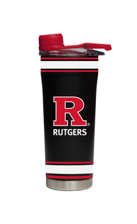 Rutgers Stainless Steel Shaker Bottle Black GameTime Sidekicks