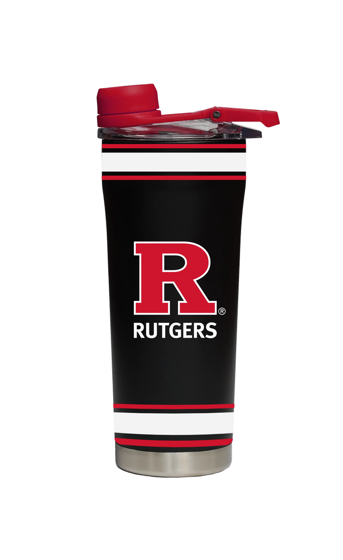 Rutgers Stainless Steel Shaker Bottle Black GameTime Sidekicks