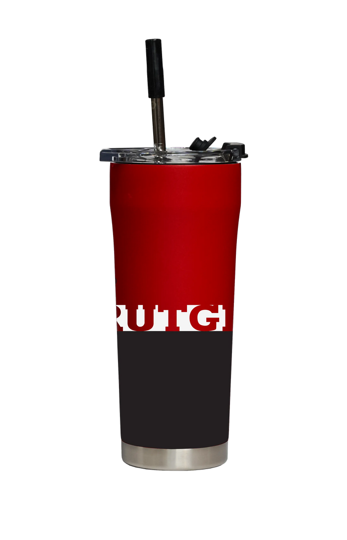 Rutgers Straw Tumbler GameTime Sidekicks