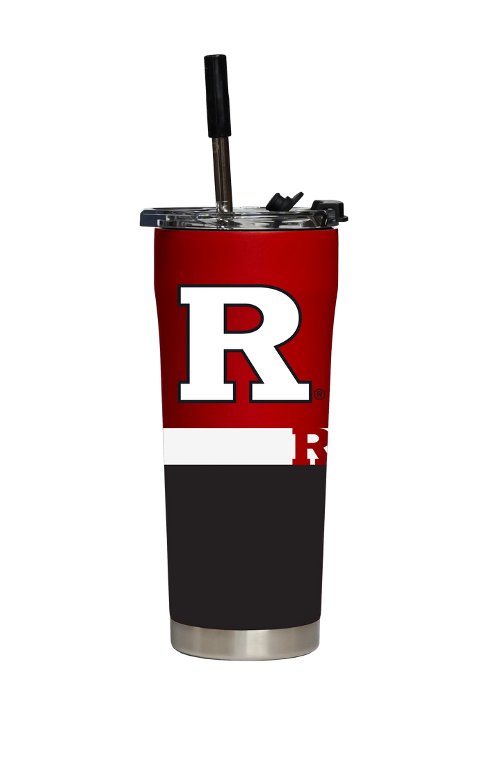 Rutgers Straw Tumbler GameTime Sidekicks