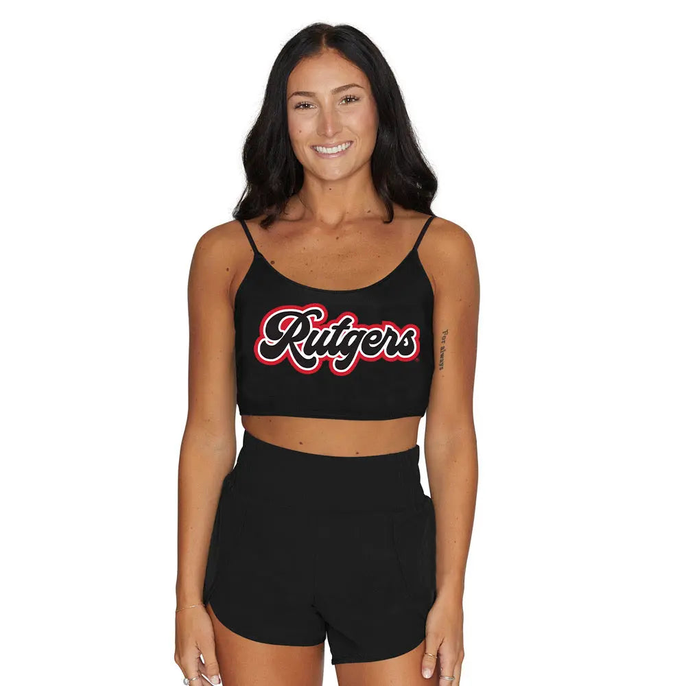 Rutgers Black Spaghetti Tank lojobands