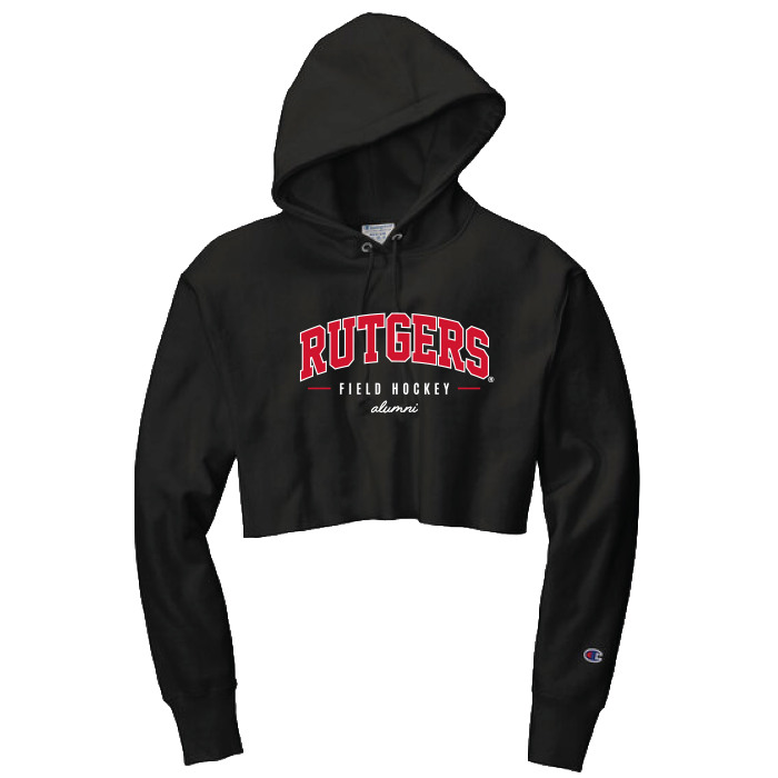 Alumni Champion Women's Cropped Hooded Sweatshirt  Outerwear