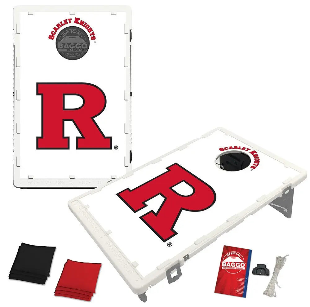 Rutgers Scarlett Knights Baggo Bean Bag Toss Portable 2x3 Cornhole Game Baggo Inc