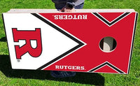 Rutgers Scarlet Knights Pro Cornhole Bean Bag Toss Game 24x48 with 8 Regulation 16oz Bags Baggo Inc