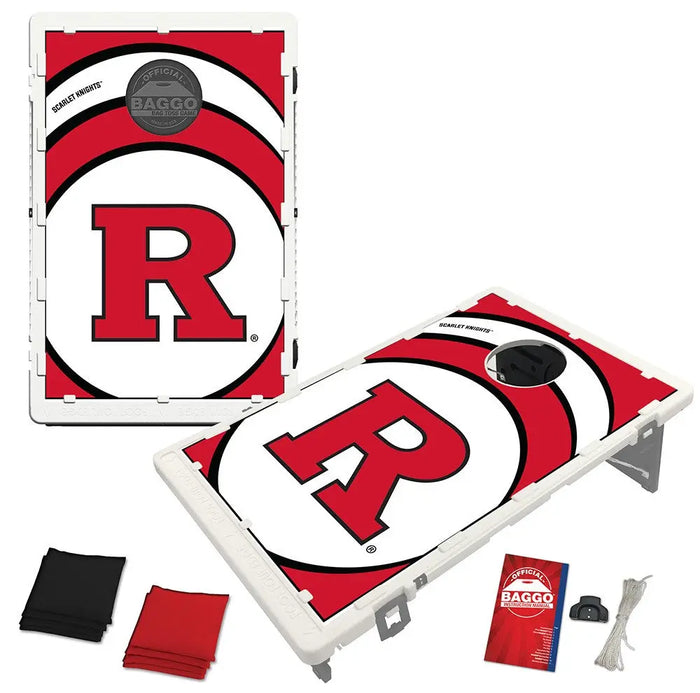 Rutgers Scarlett Knights Vortex Baggo Bean Bag Toss Portable 2x3 Cornhole Game Baggo Inc