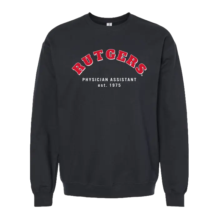 RUPASS Unisex Softstyle Midweight Crewneck Sweatshirt Rutgers Physician Assistant