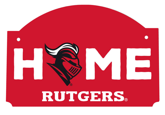 Rutgers Scarlet Knights Wood Sign Flat with String Officially Licensed Collegiate Product