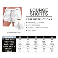 Rutgers State University Scarlet Knights Vive La Fete Game Day All Over Logo Womens Lounge Shorts