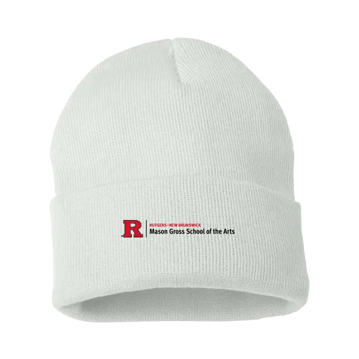 50th Anniversary 12" Solid Cuffed Beanie Mason Gross School of Arts