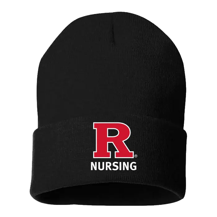 12" Solid Cuffed Beanie Rutgers School of Nursing