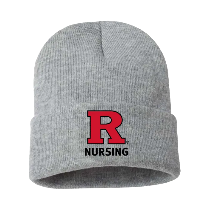 12" Solid Cuffed Beanie Rutgers School of Nursing