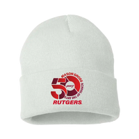 50th Anniversary 12" Solid Cuffed Beanie Mason Gross School of Arts