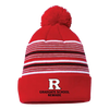 Newark Graduate School 12" Striped Pom-Pom Cuffed Beanie Rutgers Newark Graduate School