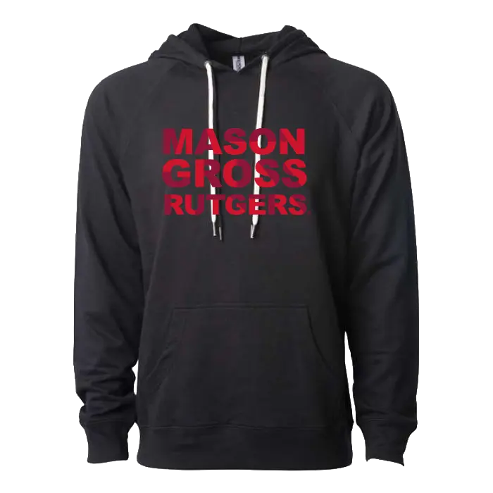 MGSA Lightweight Loopback Terry Hooded Sweatshirt Mason Gross School of Arts