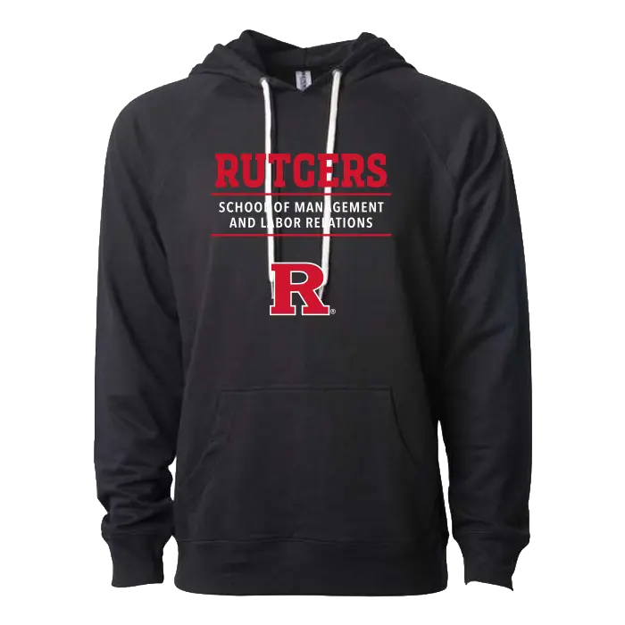 SMLR Lightweight Loopback Terry Hooded Sweatshirt School of Management & Labor Relations