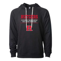 SMLR Lightweight Loopback Terry Hooded Sweatshirt School of Management & Labor Relations