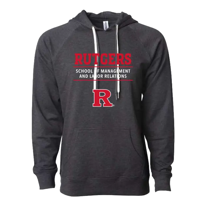 SMLR Lightweight Loopback Terry Hooded Sweatshirt School of Management & Labor Relations