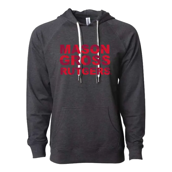 MGSA Lightweight Loopback Terry Hooded Sweatshirt Mason Gross School of Arts