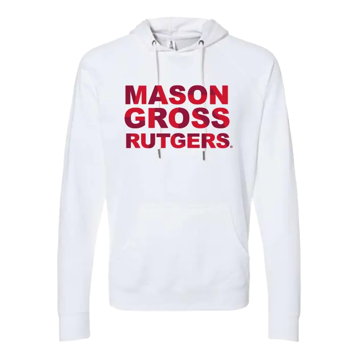 MGSA Lightweight Loopback Terry Hooded Sweatshirt Mason Gross School of Arts