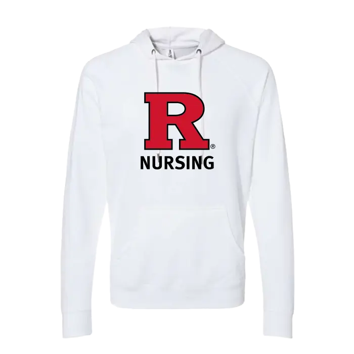 Nursing Lightweight Loopback Terry Hooded Sweatshirt Rutgers School of Nursing