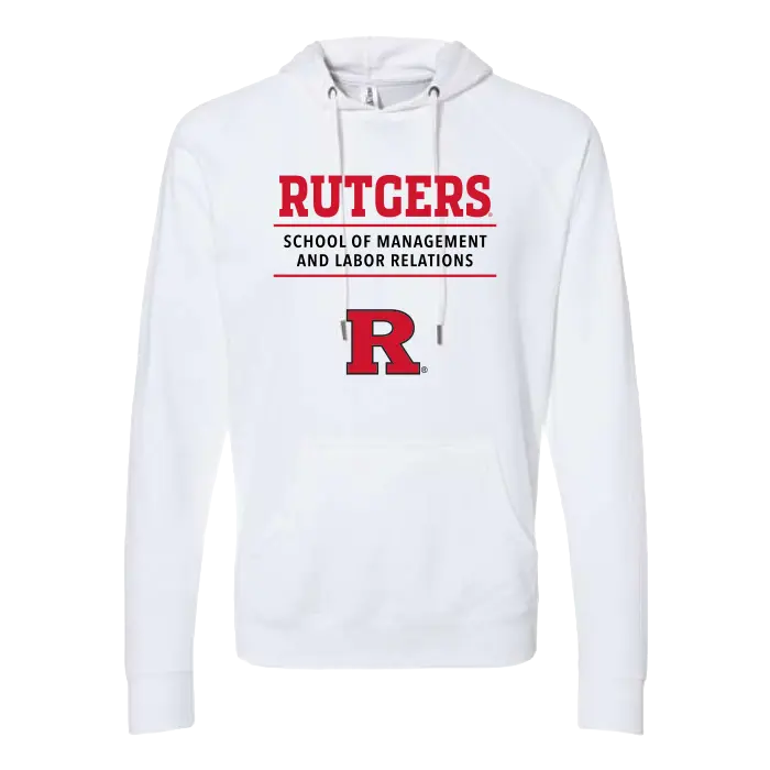 SMLR Lightweight Loopback Terry Hooded Sweatshirt School of Management & Labor Relations