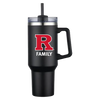 Rutgers Family Beluga 40 oz. Vacuum Insulated Tumbler Mug w/ Handle Rutgers Family